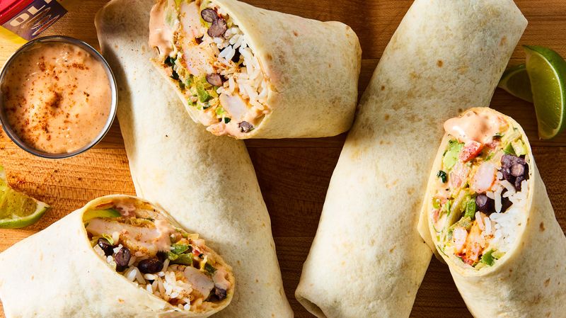 Baja-Style Shrimp Burrito