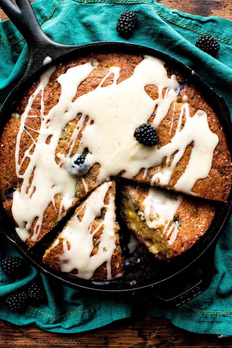 Blackberry Cornbread Cake