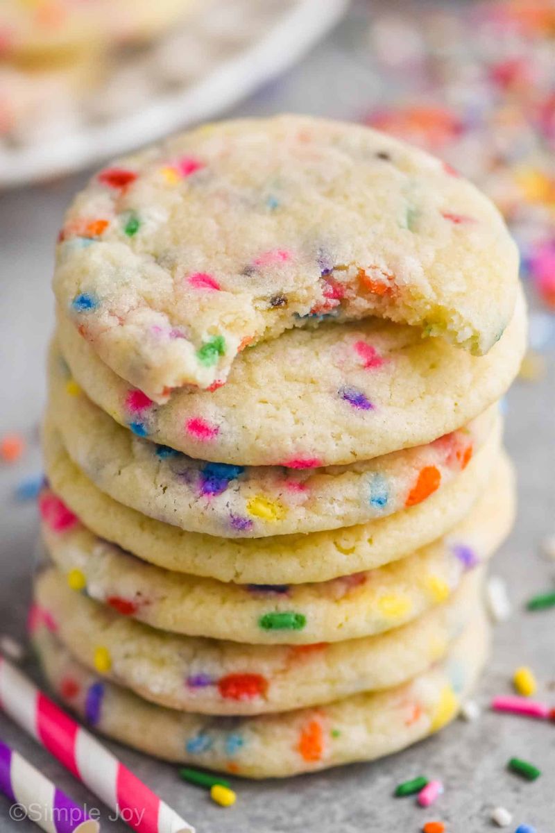Soft Sugar Cookies With Sprinkles