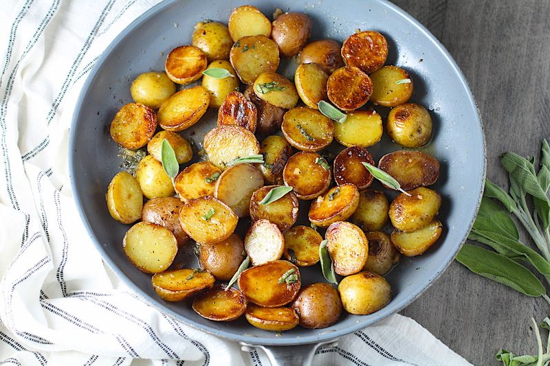 Garlic Butter Baby Potatoes