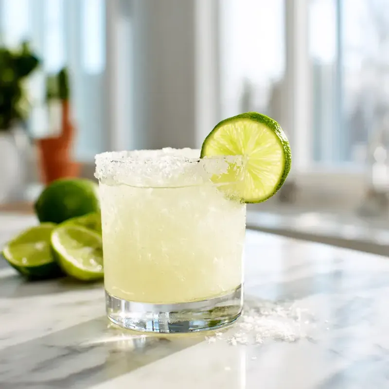 Clean lime wedges and salt