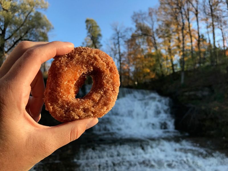 Burrville Cider Mill's Maple Cider Donut