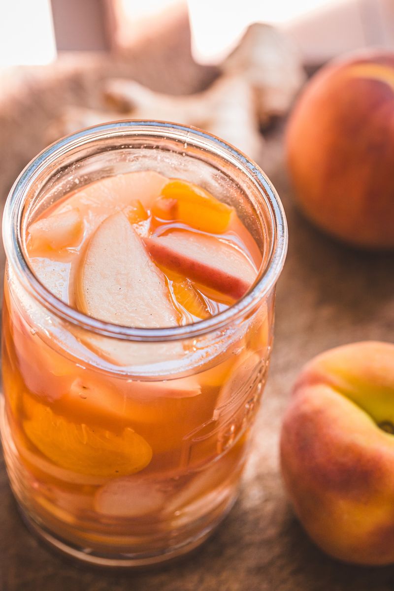 Pickled peaches