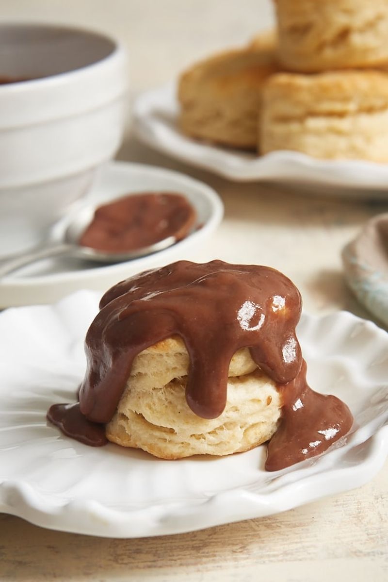 Chocolate Gravy and Biscuits (Arkansas)
