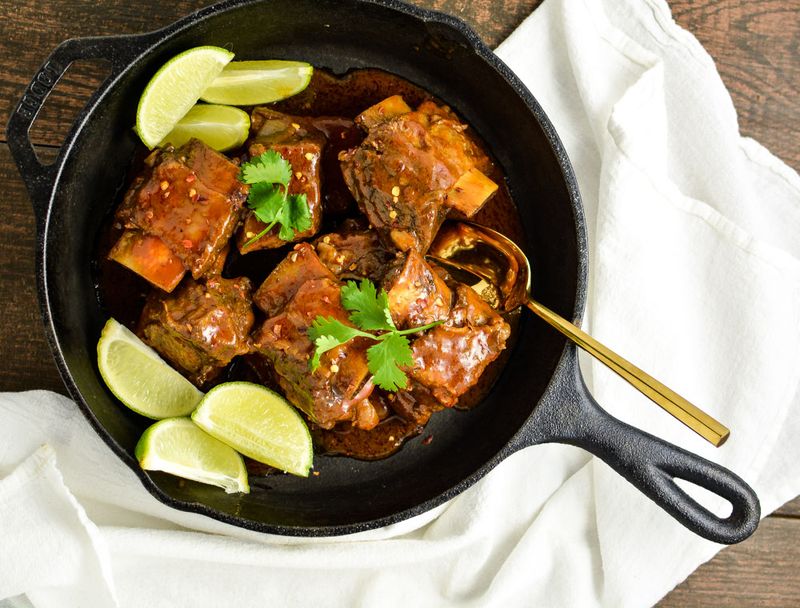 Add citrus to braising liquid
