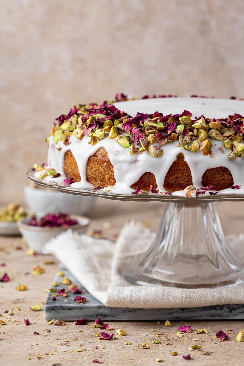 Pistachio Rose Water Cake