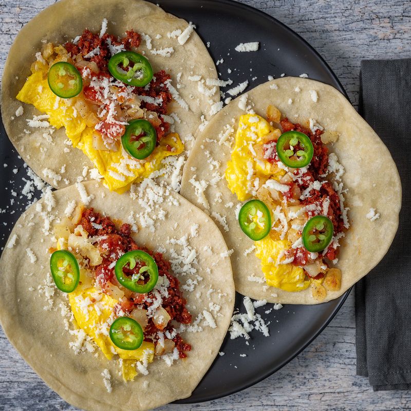 Breakfast Tacos (on Flour Tortillas)