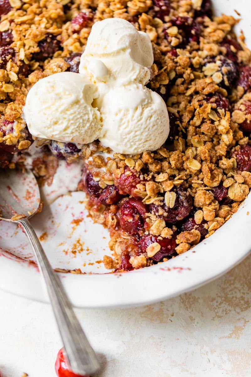 Super Loaded Cherry Crisp (Michigan)