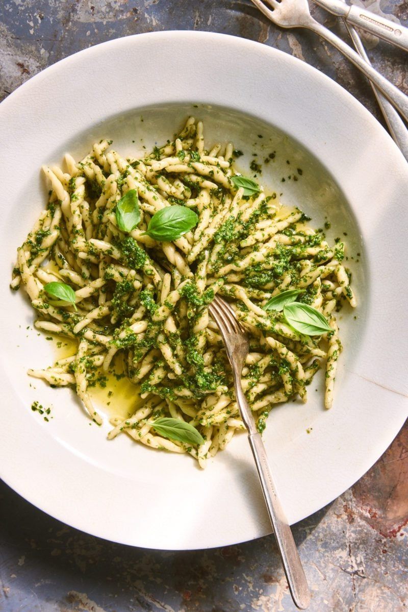 Pesto alla Genovese with Trofie