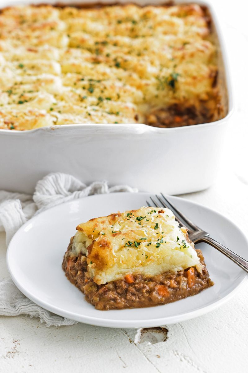Cottage Pie With Cheddar Mash