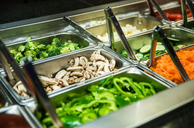 Salad bar traffic gets slow