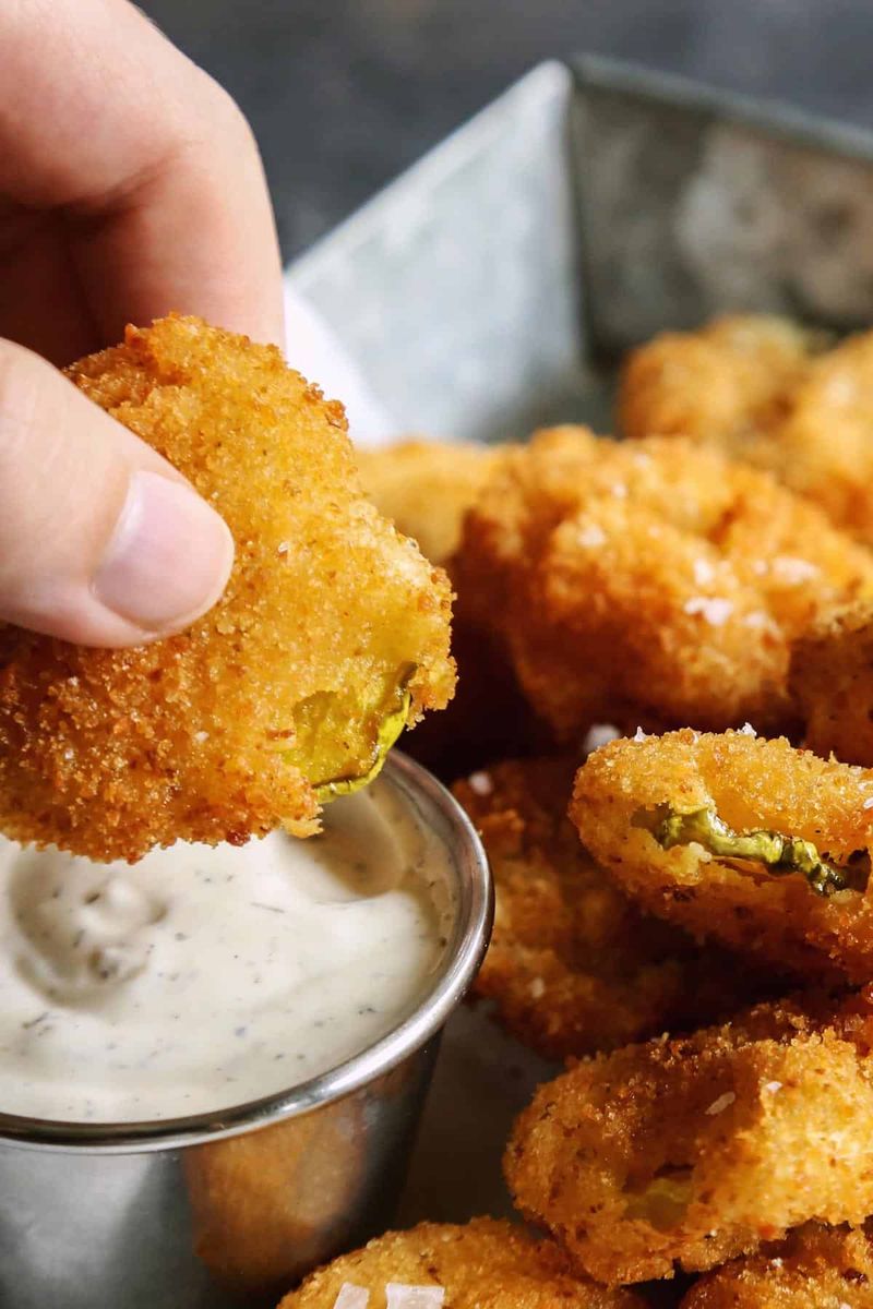 Fried Pickles With Ranch
