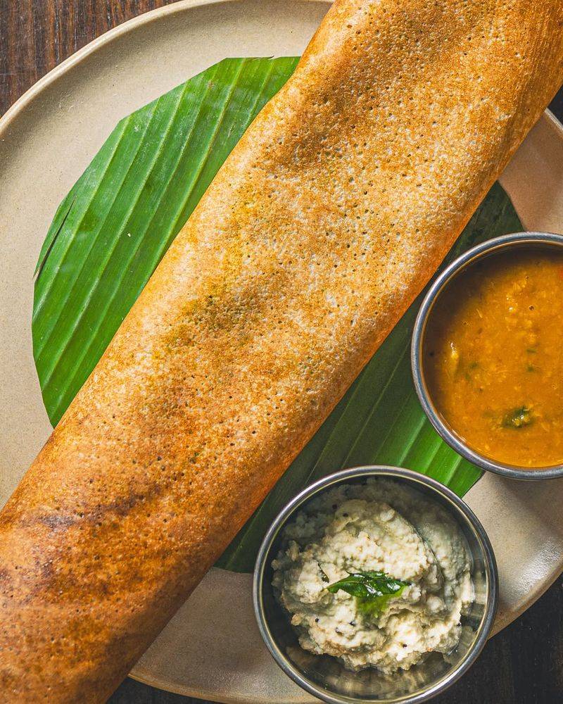 Dosa with potato masala