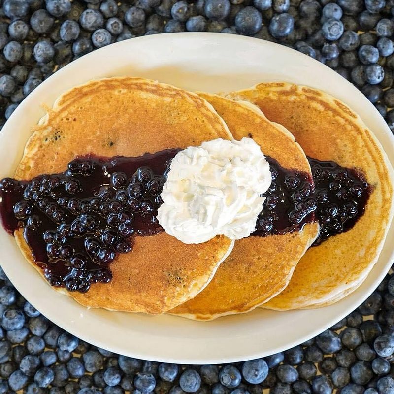 Village Inn Double Blueberry Pancakes (to go)