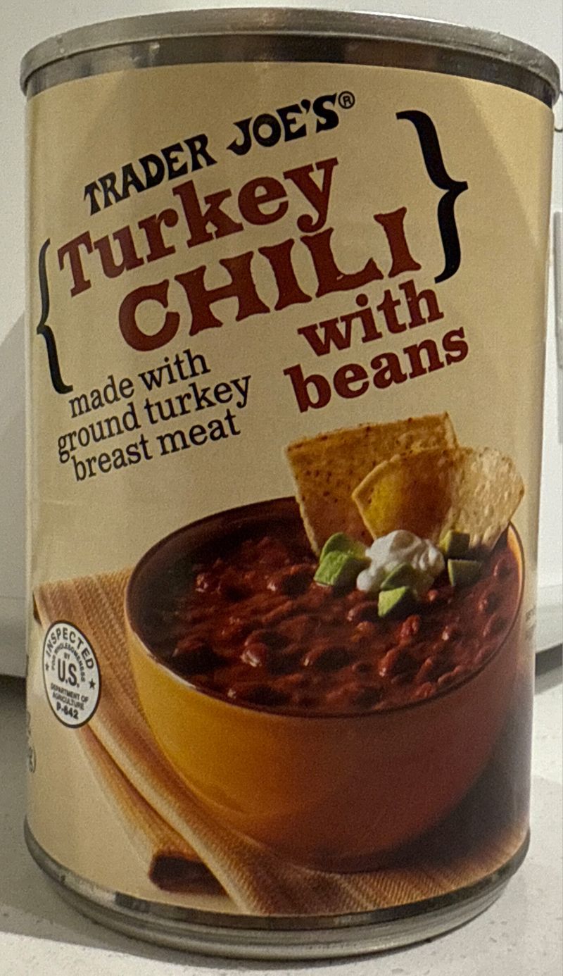 Trader Joe’s Turkey Chili with Beans