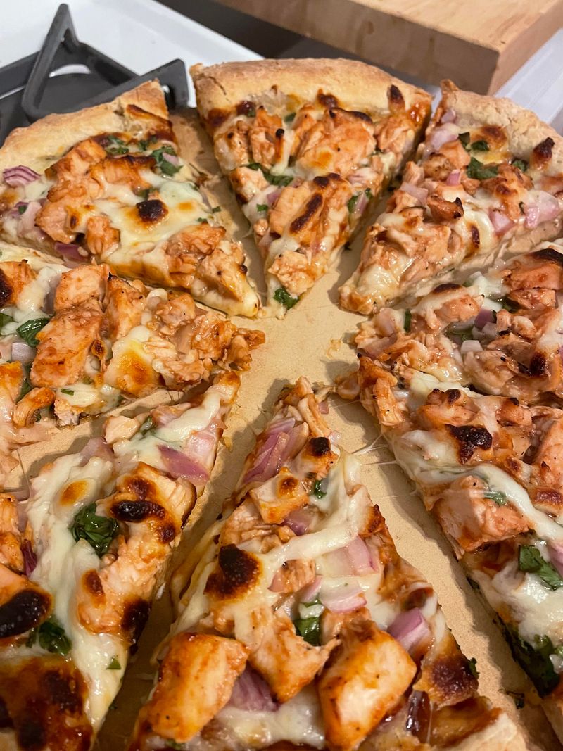 BBQ Chicken Pizza With Burrata