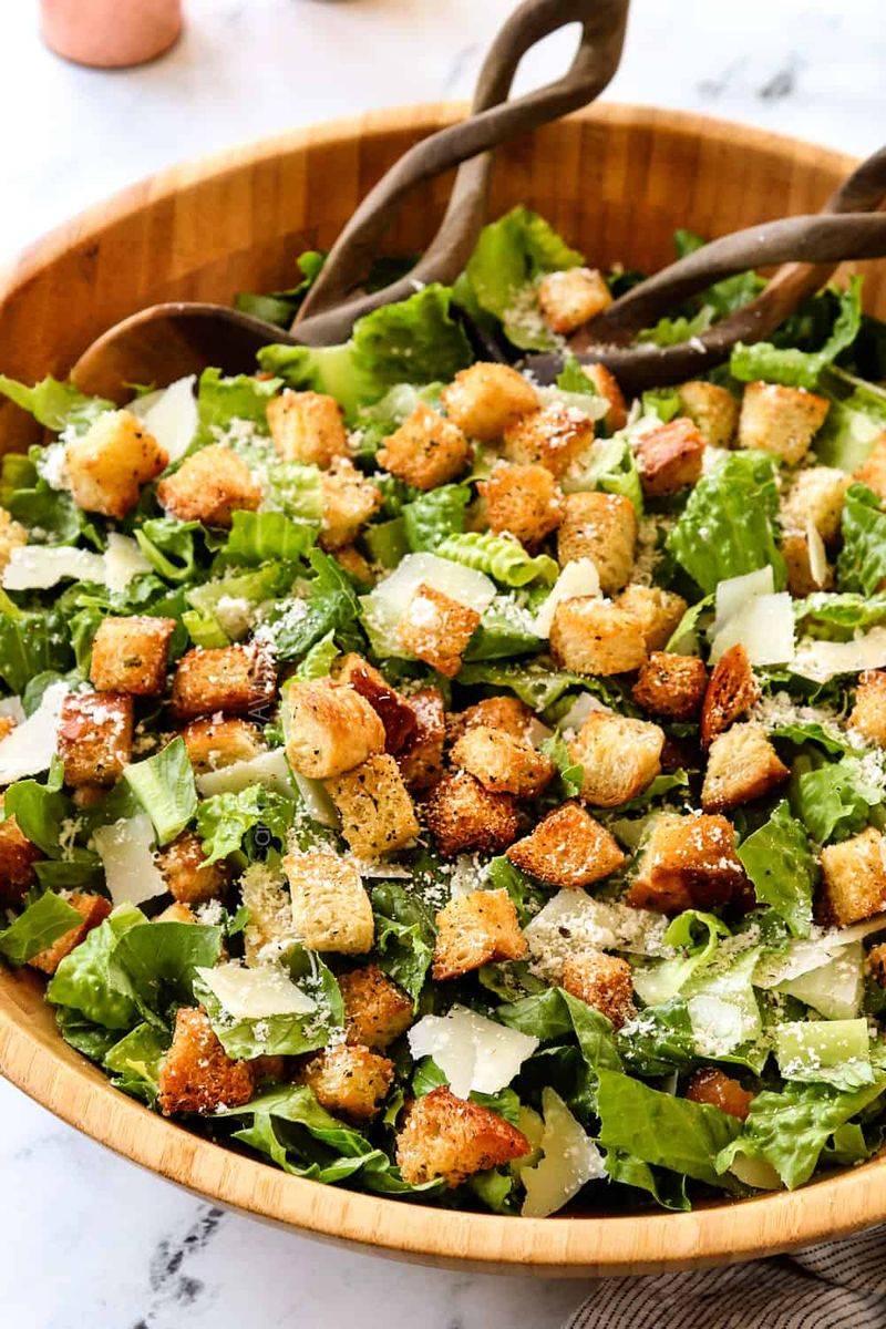 Caesar Salad With Homemade Dressing
