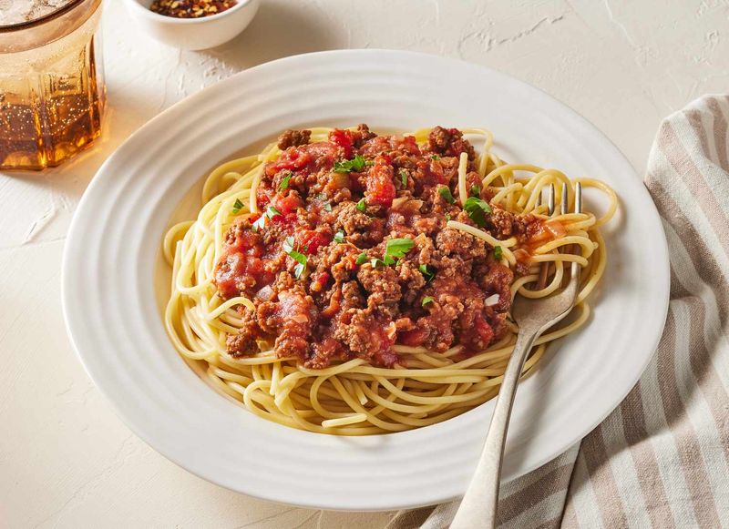 Spaghetti With Meat Sauce From a Can
