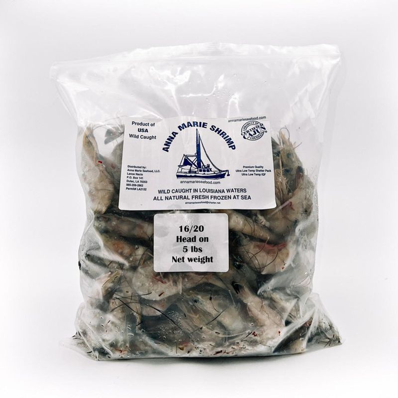 American Gulf Shrimp, Wild-Caught 16/20 (Shell-On)