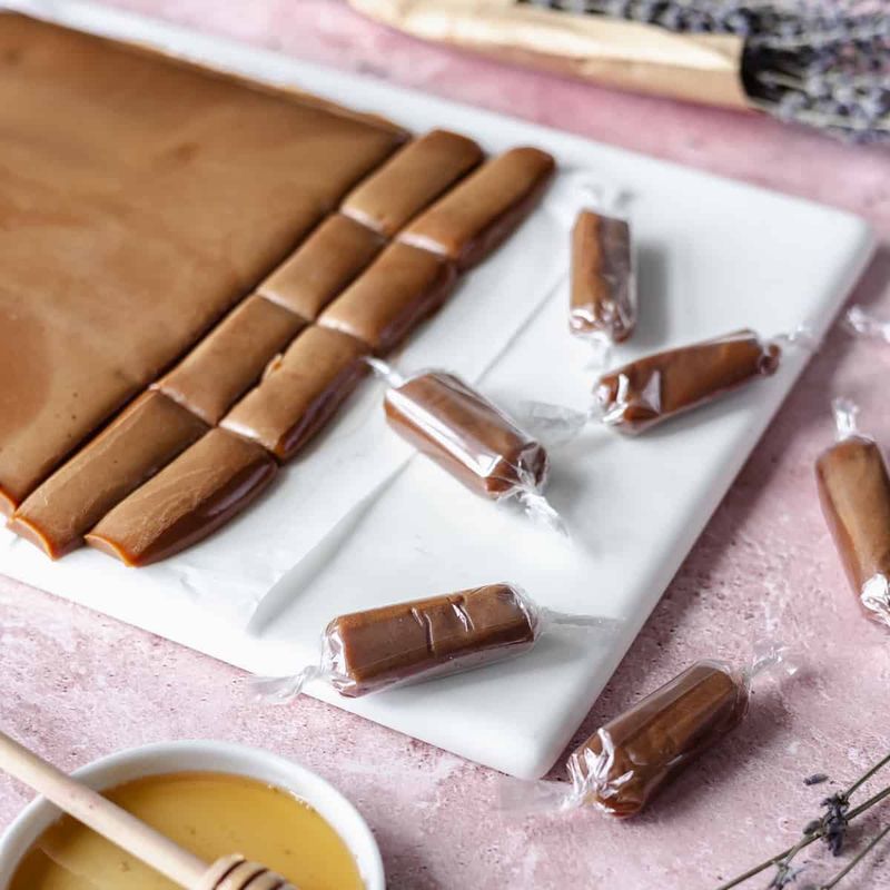 Lavender Honey Caramels