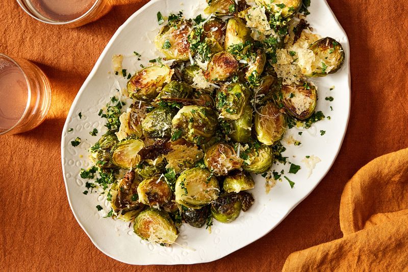 Crispy Parmesan Brussels Sprouts