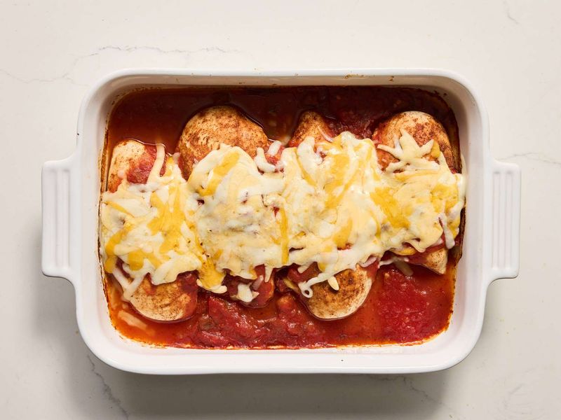 Baked Salsa Chicken With Cheese