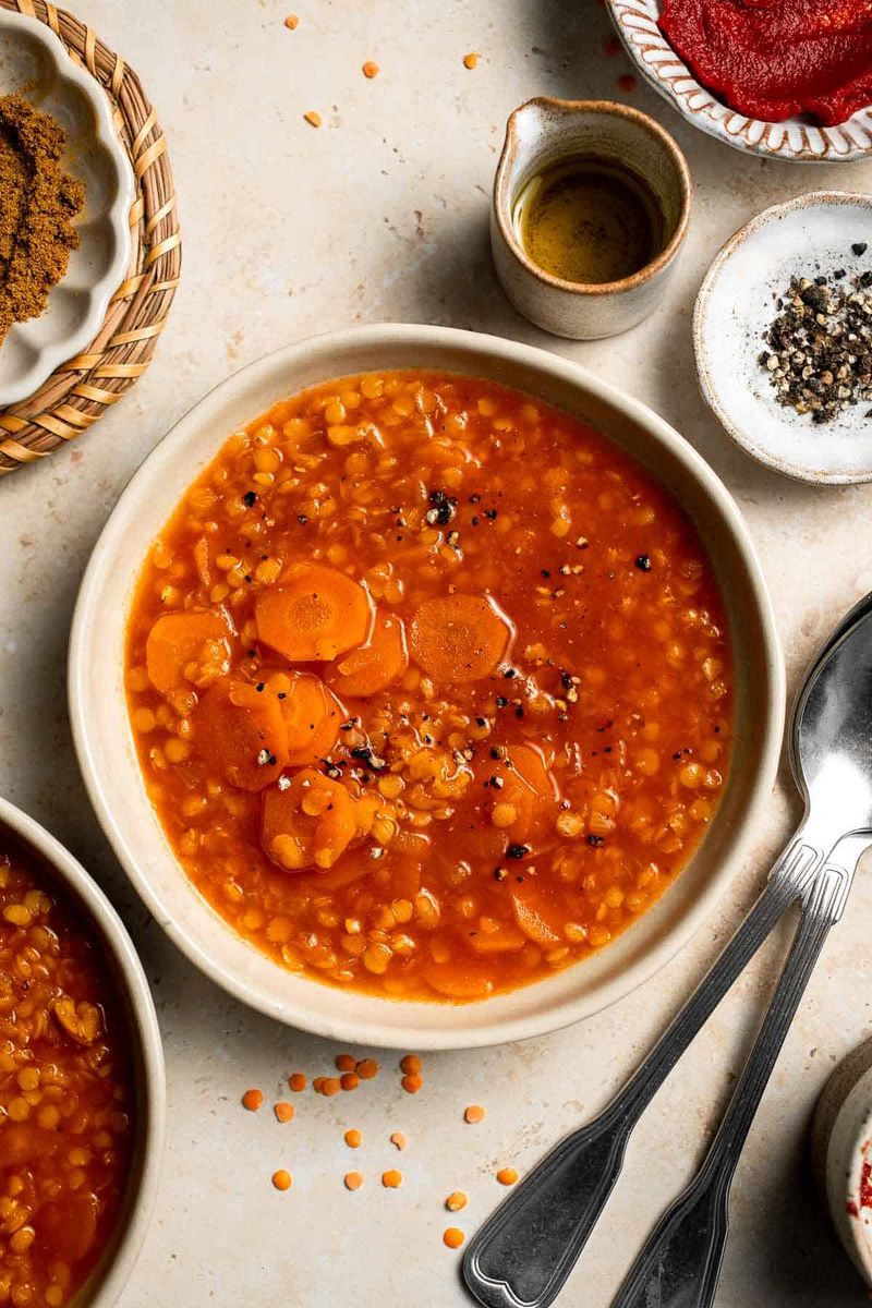 Lentil Soup with Carrots and Cumin