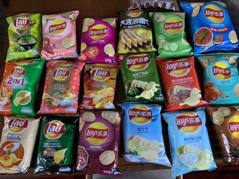 Packaged snacks (chips and crackers)