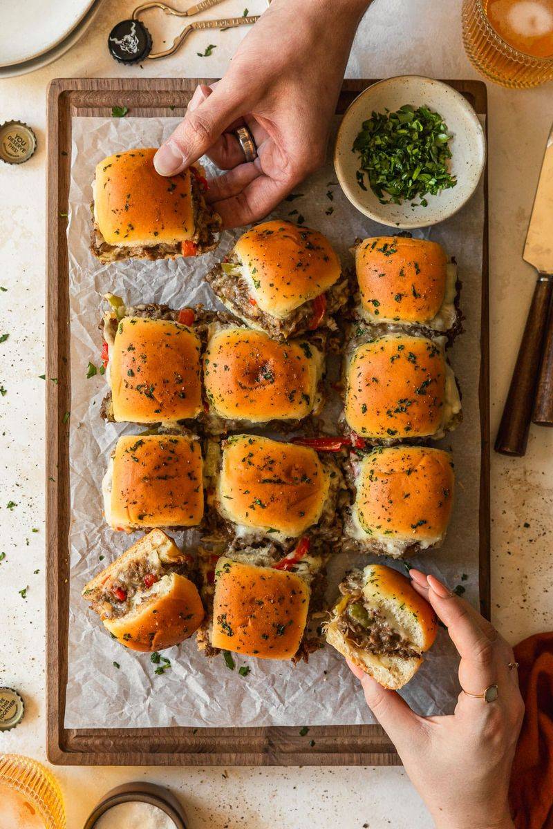 Philly Cheesesteak Sliders