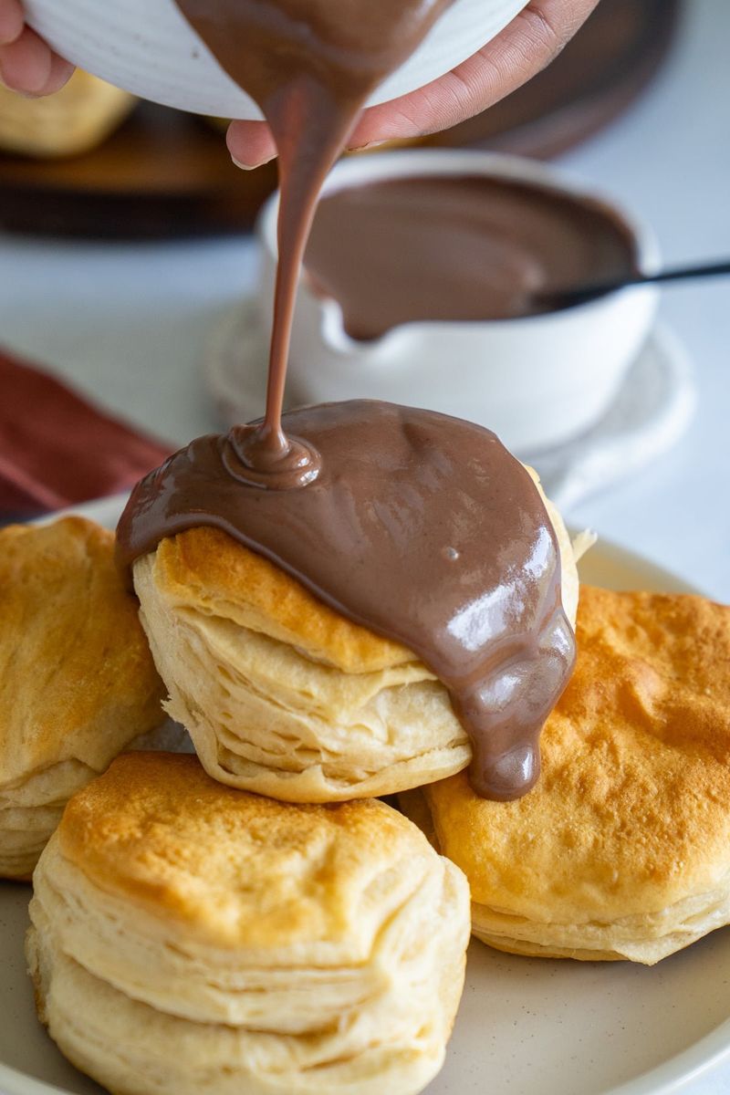 Biscuits And Chocolate Gravy