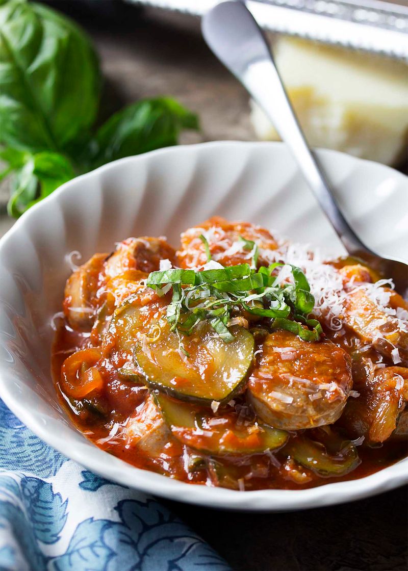 Zucchini And Sausage Casserole