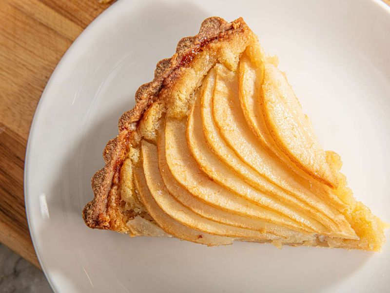 Pear and almond tart