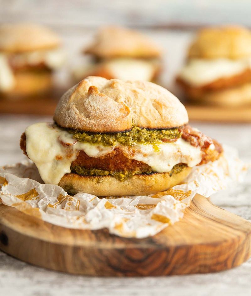 Chicken Sandwich with Pesto + Parmesan