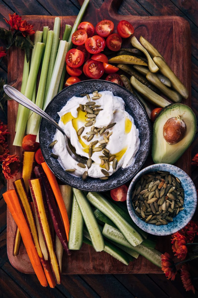 Retro Veggie Crudites with Ranch