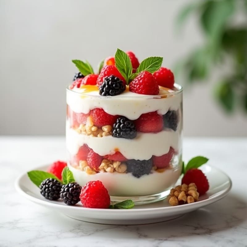Cottage Cheese Berry Parfait