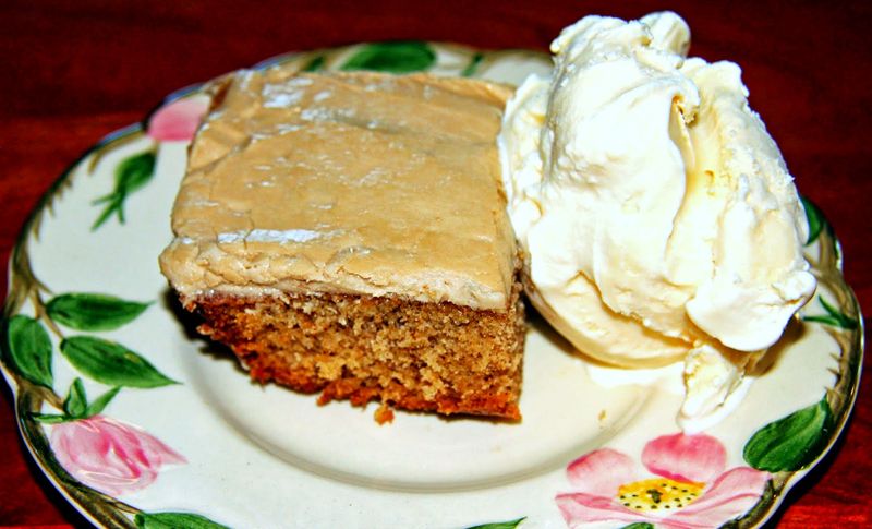 Brown Sugar Spice Cake With Maple Frosting