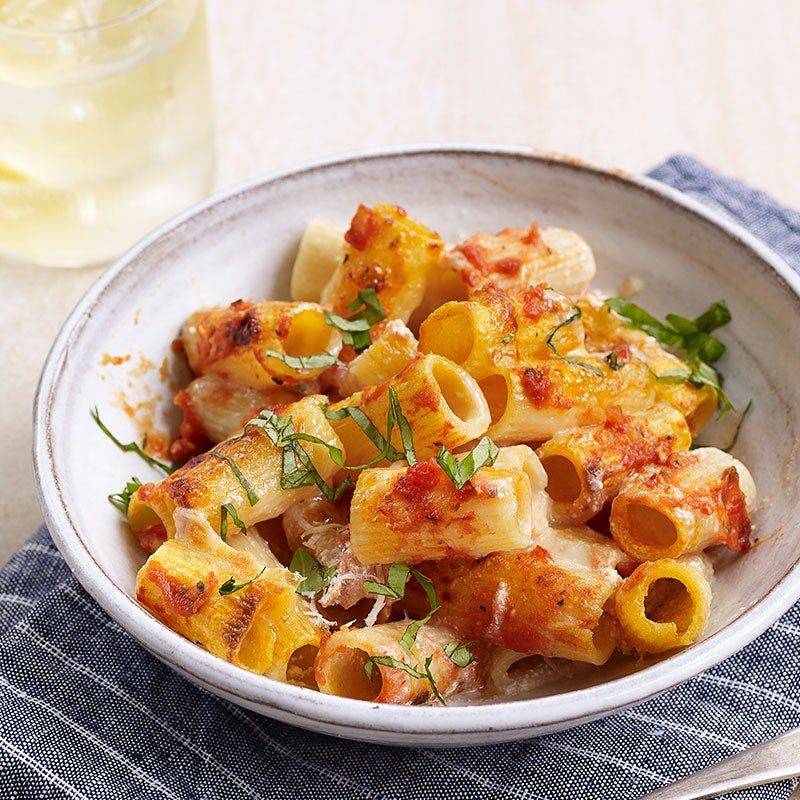Rigatoni with Three-Cheese Marinara