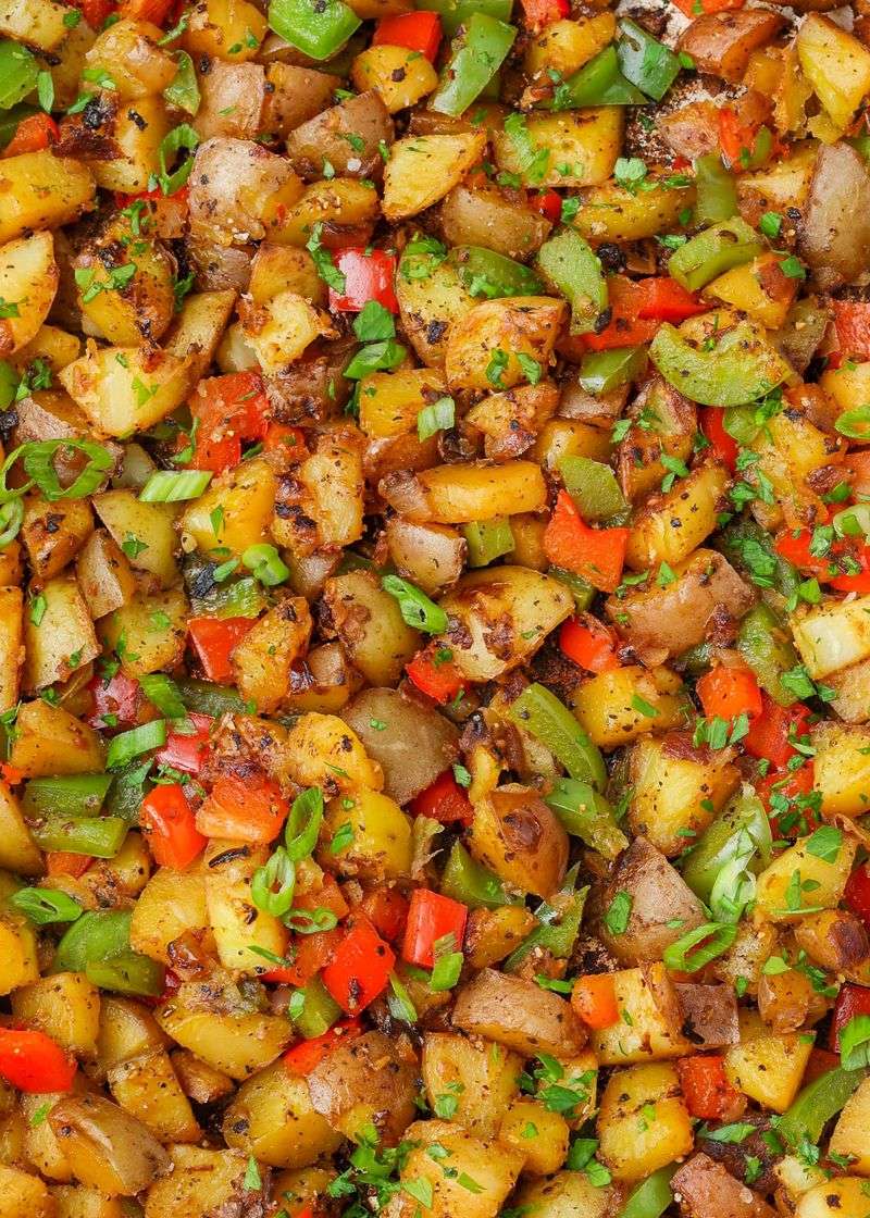 Country Fried Potatoes with Onions and Peppers