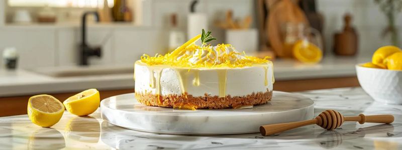 Honey Pollen Cheesecake With Citrus