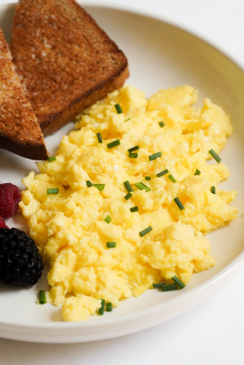 Cottage Cheese Scrambled Eggs
