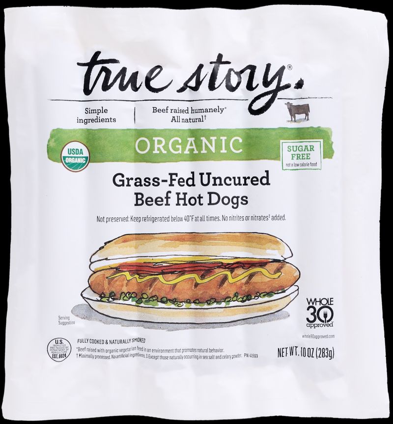 Organic Prairie Organic Uncured Grassfed Beef Hot Dogs