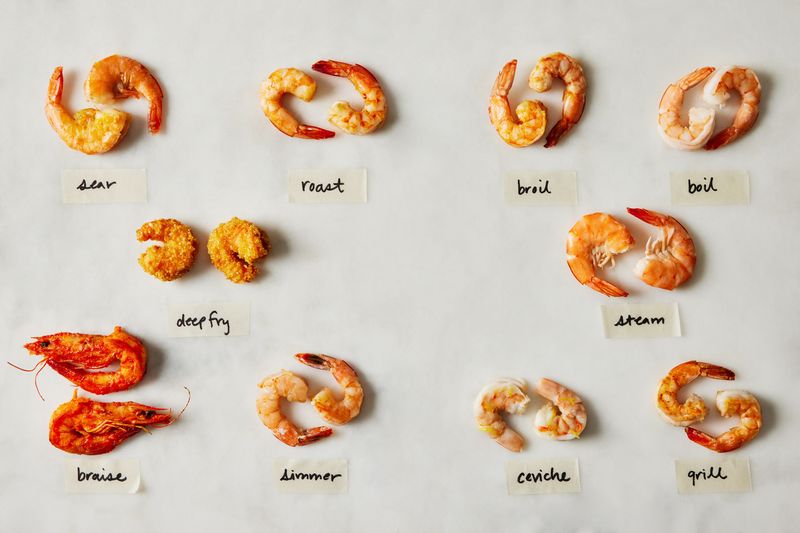 Not matching shrimp to cooking method