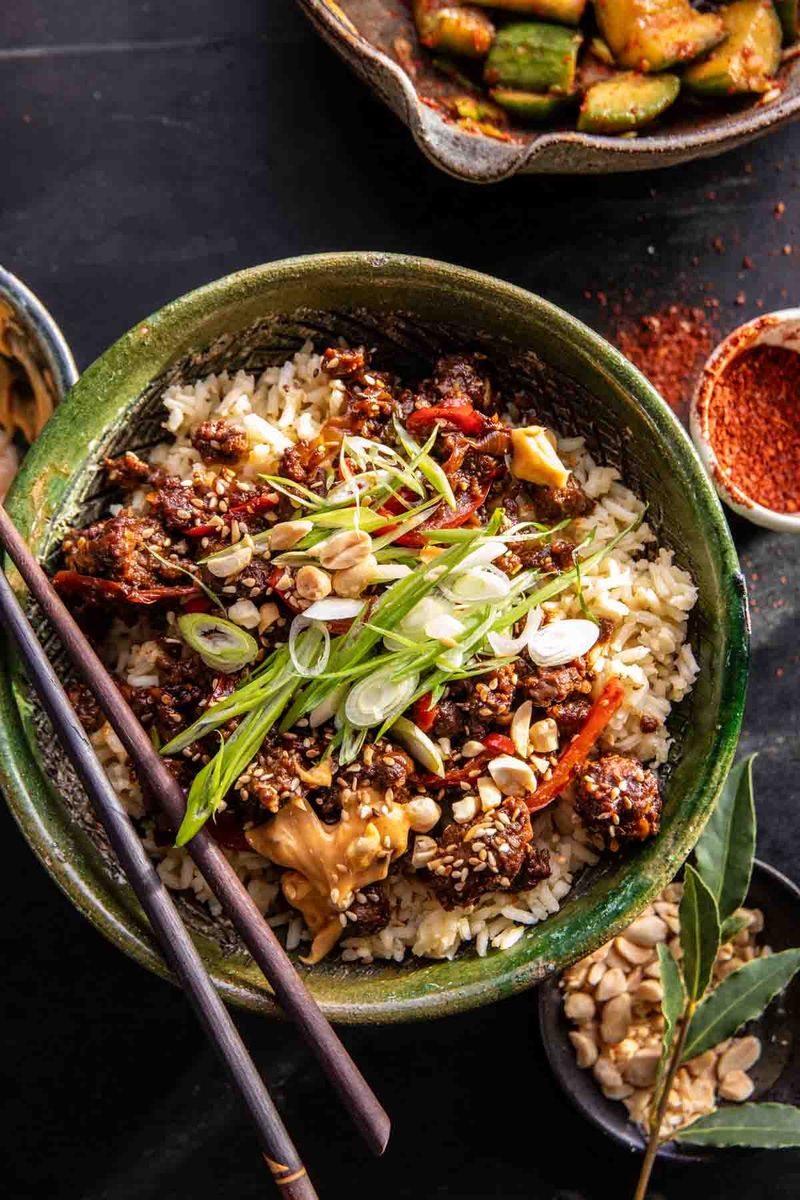 Corned Beef Spicy Rice Bowl