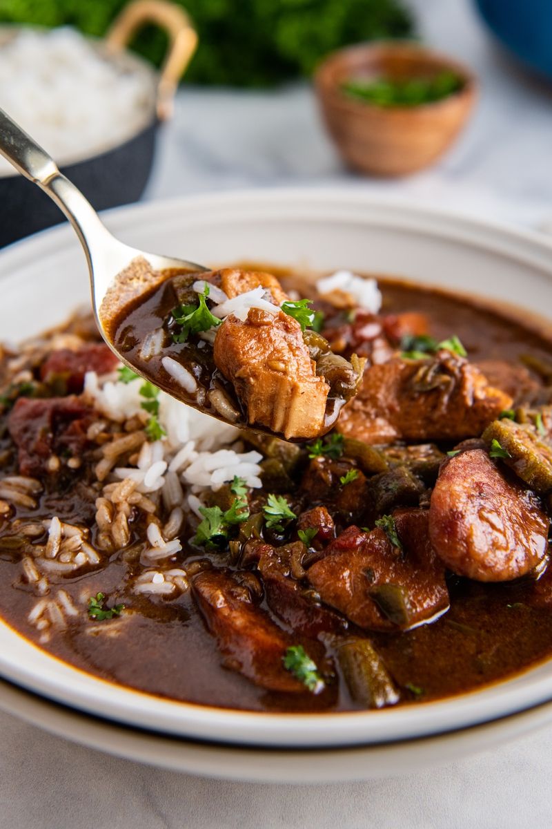 Cajun Chicken And Sausage Gumbo