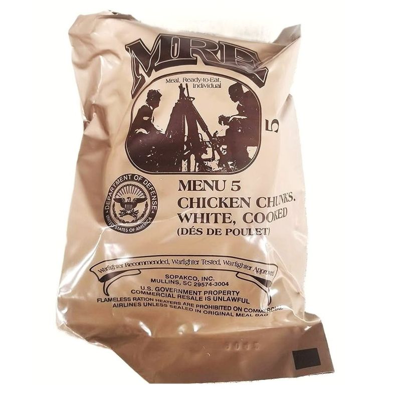 MRE entrées (Meals, Ready-to-Eat)