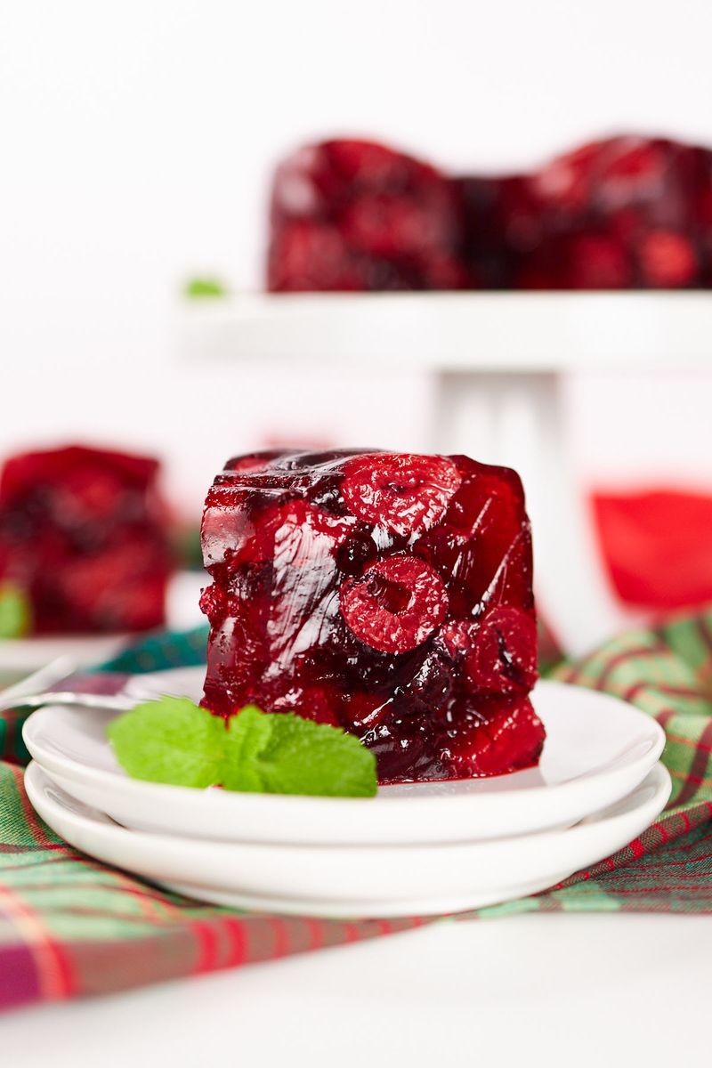 Black Cherry Jell-O With Cherries