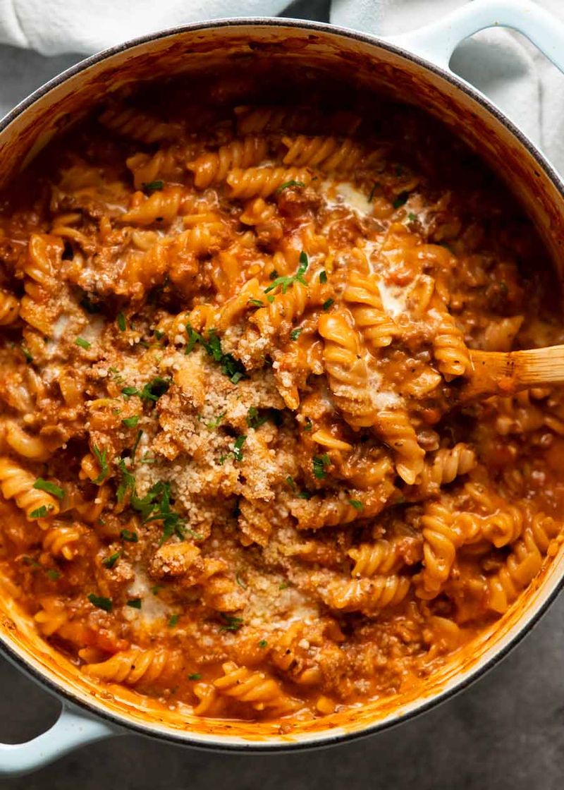 One-Pot Beef Pasta Skillet