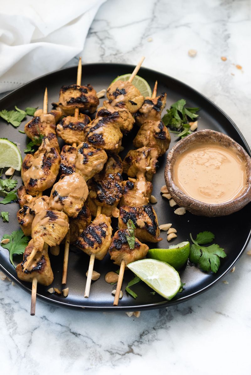 Thai Chicken Satay Skewers