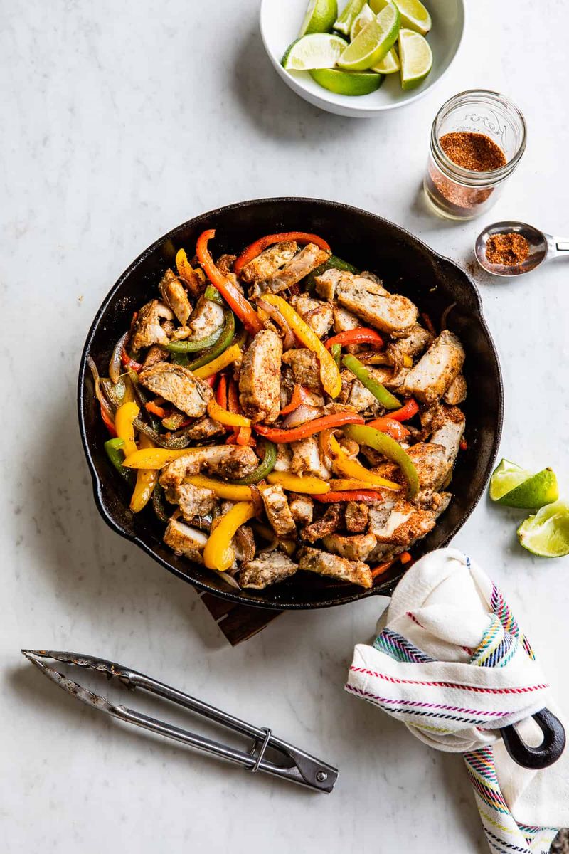 Chicken fajita veggie skillet