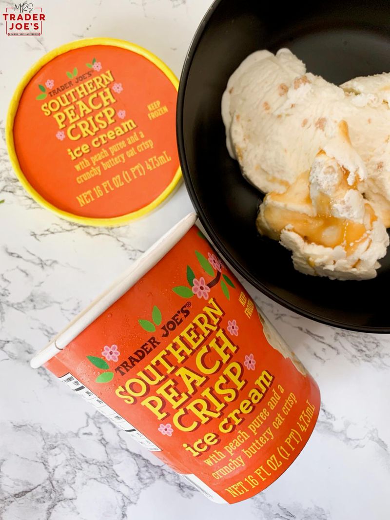 Southern Peach Crisp Ice Cream